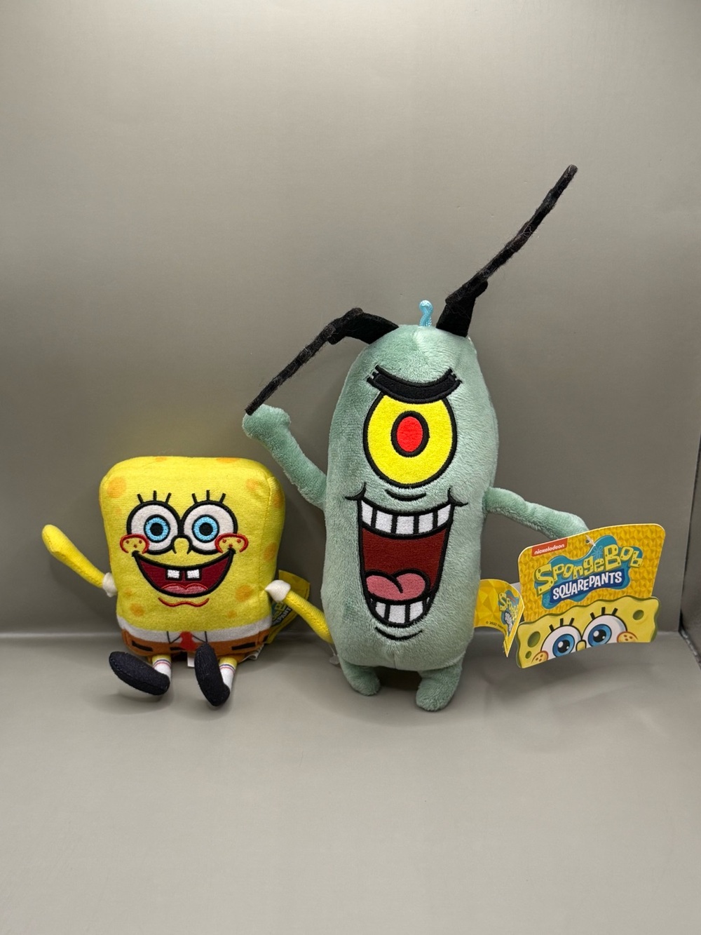 Viacom SpongeBob Plankton Plush Lot Stuffed Animals
